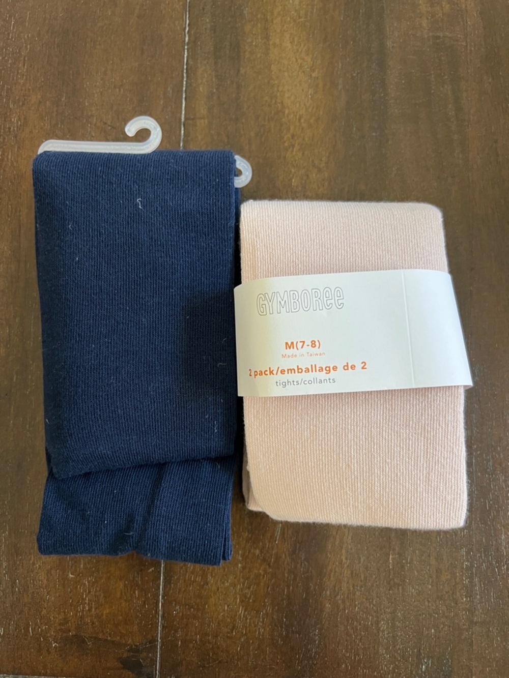 Gymboree Tights 2-Pack in Navy & Light Pink